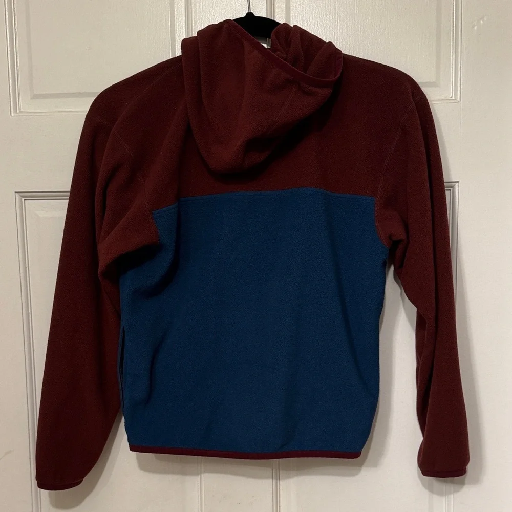 Patagonia Kids’ Micro d Snap-t Fleece Jacket - burgundy & navy - Picture 4 of 11